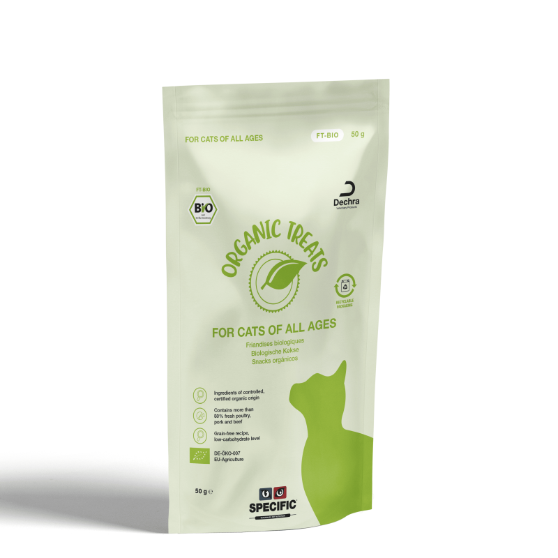 Friandise FT BIO pour chats en bonne santé de toute race et de tout âge, stérilisés ou non