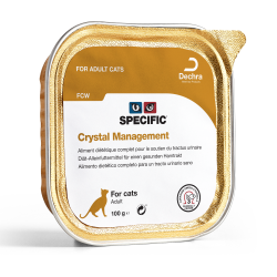 Terrine Specific FCW pour la dissolution des calculs de struvite chez le chat adulte.