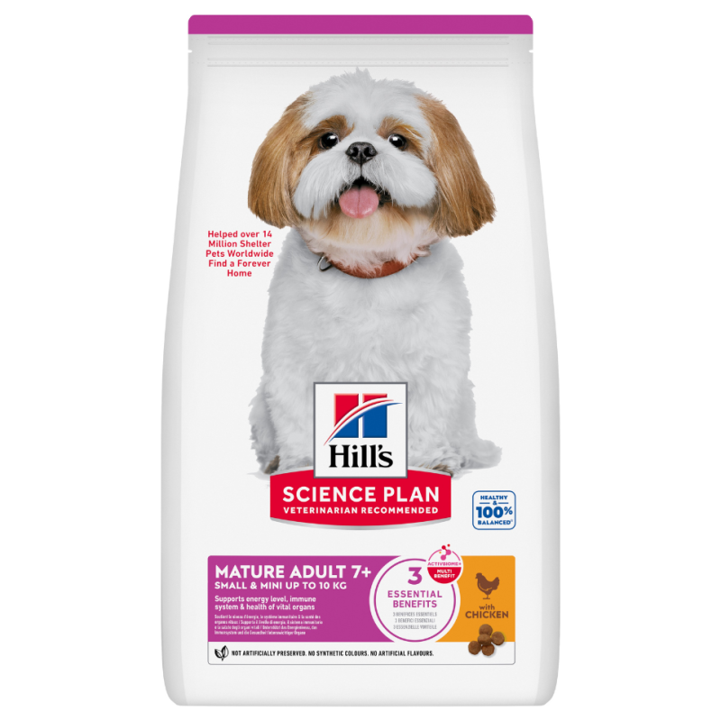 Chien Mature Adult 7+ Small & Mini Poulet