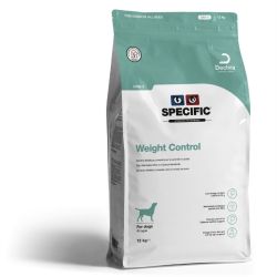 Sac de 12kg de croquettes Specific CRD-2 pour chien après une période de perte de poids.