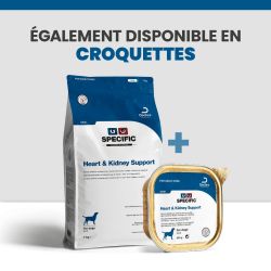 Une alimentation complète avec les croquettes et les terrines pour chien.