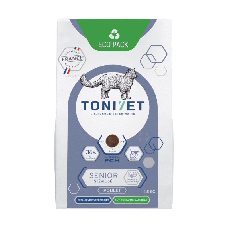 Tonivet Chat Senior Stérilisé Poulet