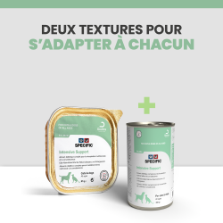 Une alimentation complète Specific Dechra pour la convalescence des chiens et des chats.