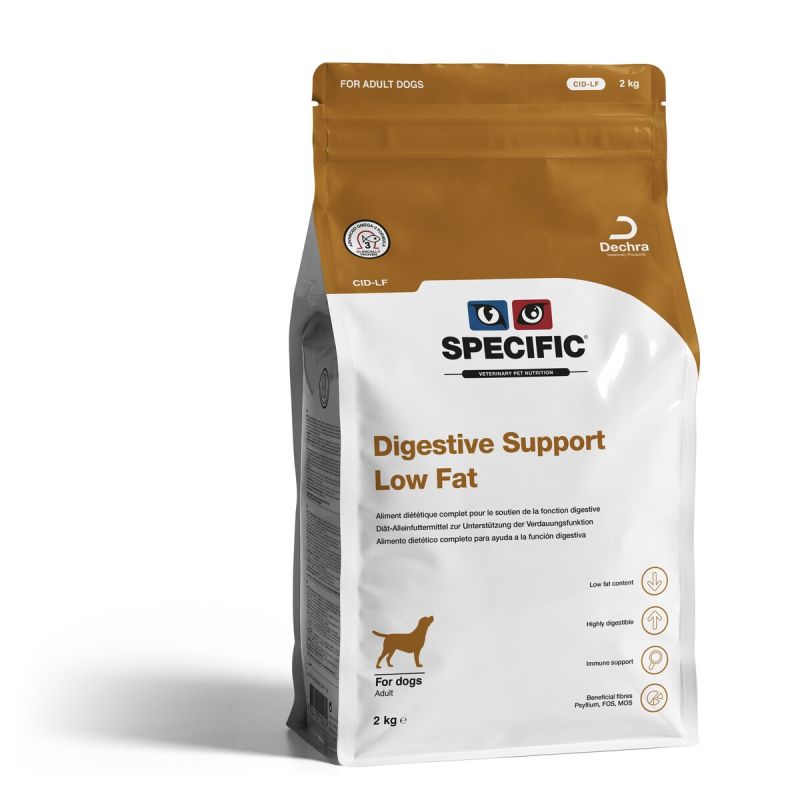 Sac de croquettes Specific CID-LF pour chien souffrant de trouble digestif avec un régime à faible matières grasses.