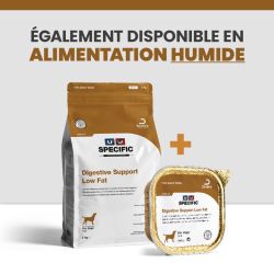 Une alimentation complète avec les croquettes et les terrines pour chien souffrant de troubles digestifs.