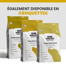 Croquette Specific adaptée au chiot selon sa race et son poids.