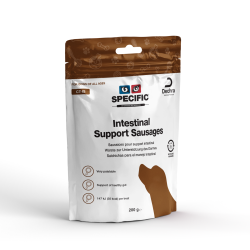 Friandise Vétérinaire Specific CT-IS Intestinal Support Sausages favorisant la bonne santé digestive des chiens.