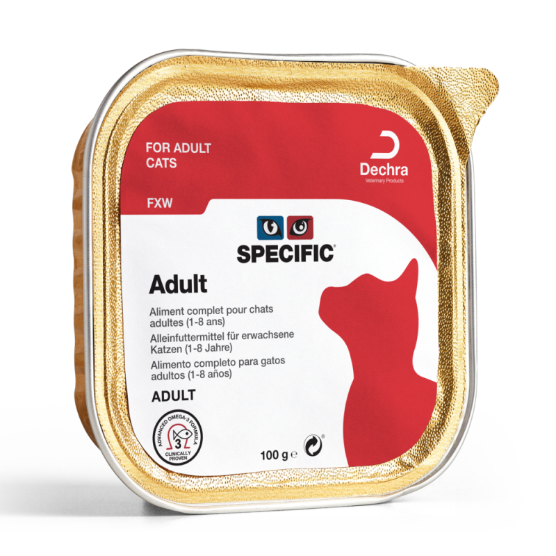 Alimentation Specific FXW pour chat adulte.