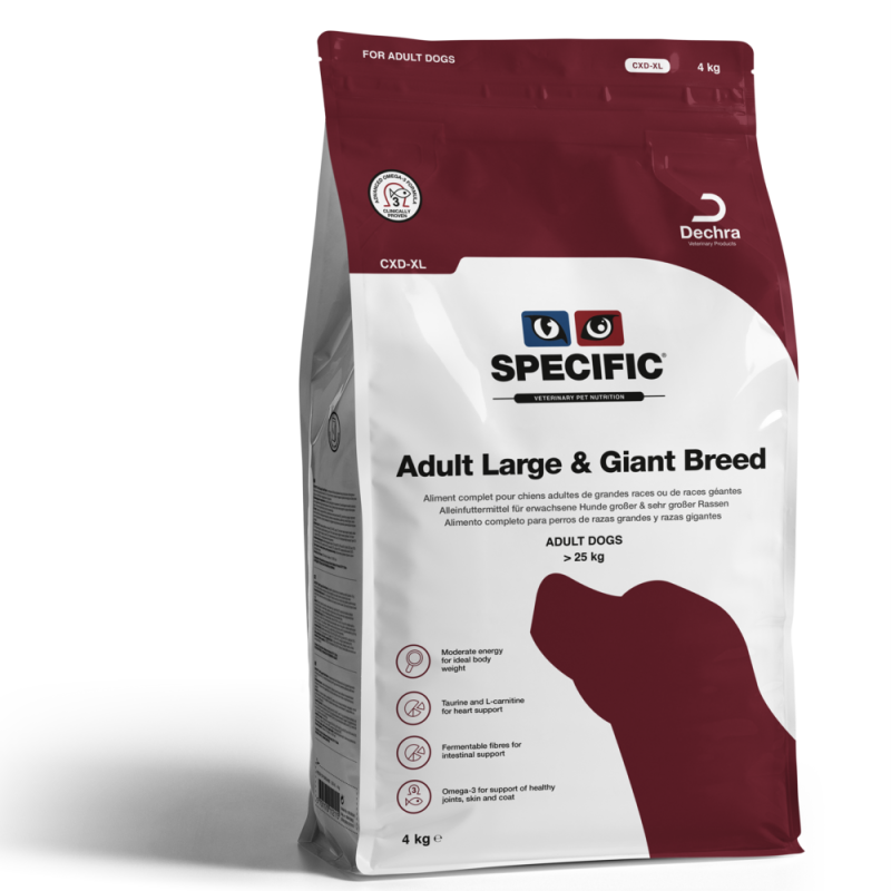 Sac de 4kg de croquettes Specific pour chien de grande race ou race géante.