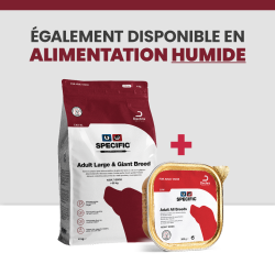Alimentation complète Specific pour chien adulte de grande race et race géante.