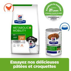 Chien J/D Metabolic + mobility Mini Poulet