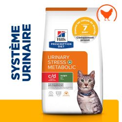 Chat C/D Urinary Stress Multicare + Metabolic Poulet