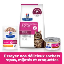 Chat Gastrointestinal Biome Mijotés Poulet & Légumes