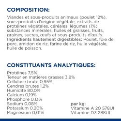 Chat Gastrointestinal Biome Mijotés Poulet & Légumes