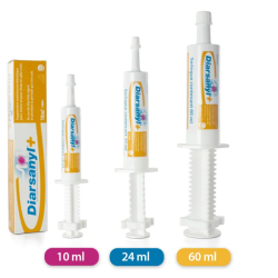 Diarsanyl Plus sous forme de seringue en 10ml, 24ml et 60ml.