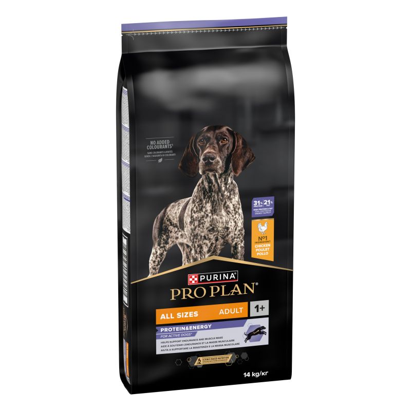 All Sizes Adult Dog Protein & Energy - Croquette chien au poulet | PURINA PRO PLAN
