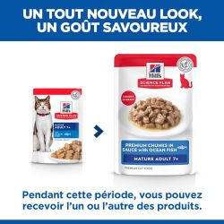 Science plan Chat Mature Adult Poisson - Sachet repas Chat Poisson | Hill's