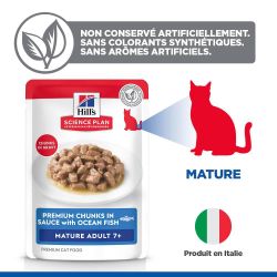 Science plan Chat Mature Adult Poisson - Sachet repas Chat Poisson | Hill's
