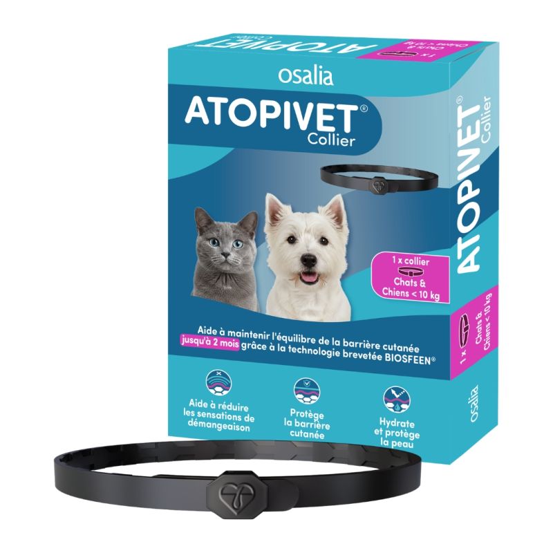 ATOPIVET® Collier 35 cm Chat & Petit Chien < 10 kg