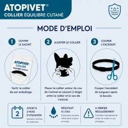 Le mode d'emploi du collier chien 75 cm ATOPIVET.