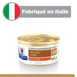 Mousse Hill's Prescription Diet a/d Urgent Care pour chien et chat est fabriquée en Italie