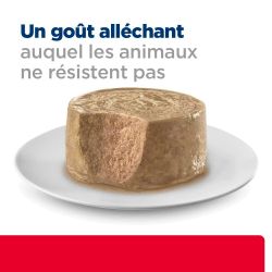 Visuel de la pâtée en assiette démontrant le goût alléchant auquel les animaux ne résistent pas