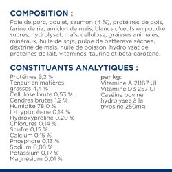 Composition et constituants analytiques de la pâtée Urinary Multicare Stress Hill's saumon