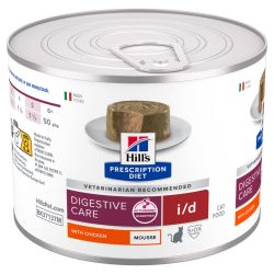 Boîte de 200g de mousse Hill's Prescription Diet Digestive Care au poulet