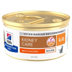 Boîte de 85g de mousse Hill's Prescription Diet Kidney Care au poulet