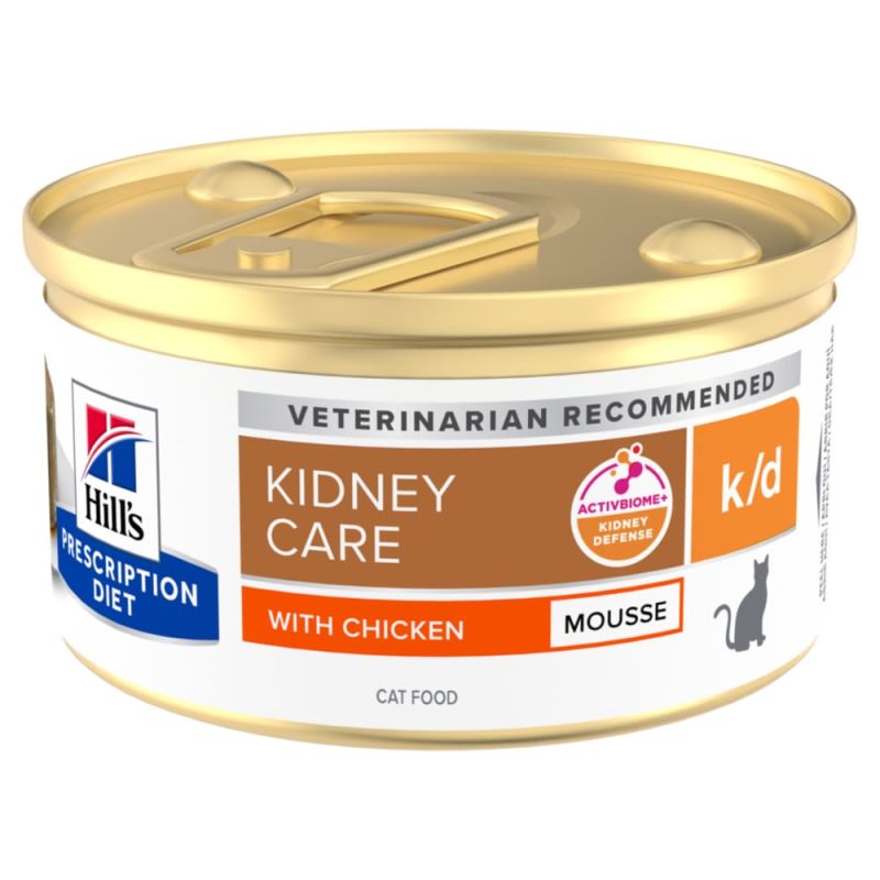 Boîte de 85g de mousse Hill's Prescription Diet Kidney Care au poulet