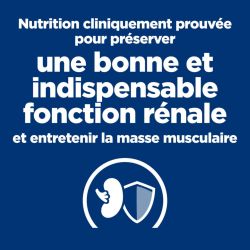 Nutrition cliniquement prouvée pour préserver une bonne et indispensable fonction rénale et entretenir la masse muculaire