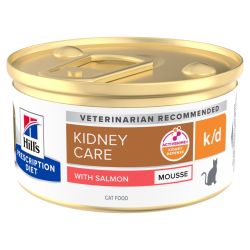 Boîte de 85g de mousse Hill's Prescription Diet Kidney Care au saumon