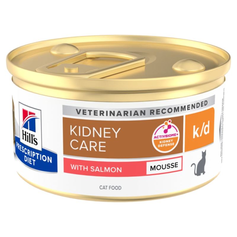 Boîte de 85g de mousse Hill's Prescription Diet Kidney Care au saumon