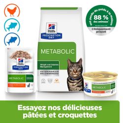 Pâtées et croquettes Hill's Prescription Diet Metabolic