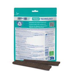 Dos du sachet de lamelles bucco-dentaires pour chien M Veggiedent Fresh - Virbac