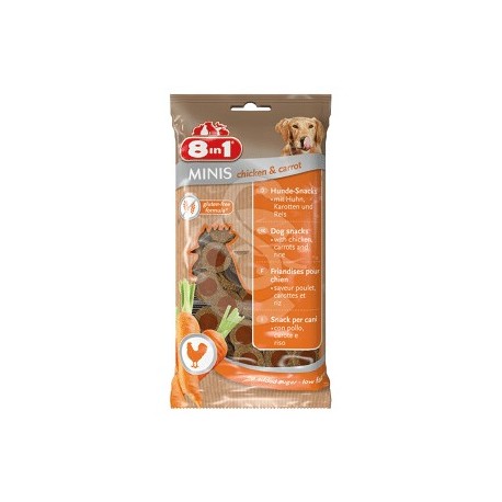 Friandises 8in1 Minis Poulet & Carottes