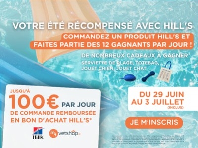 Votre été récompensé avec Hill's !